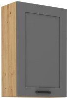 Górna szafka wisząca do kuchni z kolekcji LUNA 60 G-90 1F Szary/Dąb Artisan