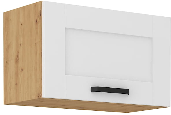 Górna szafka wisząca do kuchni z kolekcji LUNA 60 GU-36 1F Biały/Dąb artisan