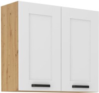 Górna szafka wisząca do kuchni z kolekcji LUNA 80 G-72 2F Biały/Dąb Artisan
