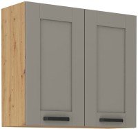 Górna szafka wisząca do kuchni z kolekcji LUNA 80 G-72 2F Gliniasty Szary/Dąb Artisan