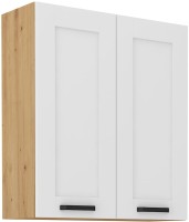 Górna szafka wisząca do kuchni z kolekcji LUNA 80 G-90 2F Biały/Dąb Artisan