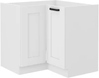 Kuchenna dolna narożna szafka LUNA 89x89 DN 1F Biały/Biały