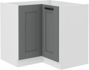 Szafka kuchenna dolna narożna LUNA 89x89 DN 1F Szary/Biały