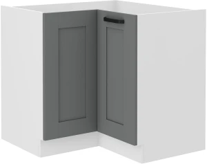 Szafka kuchenna dolna narożna LUNA 89x89 DN 1F Szary/Biały