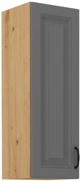 Szafka wysoka wisząca górna STILO 30 G-90 1F Szary/Dąb Artisan