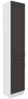 Wysoka szafka Grafit/Biały słupek STILO 40 DK-210 2 F