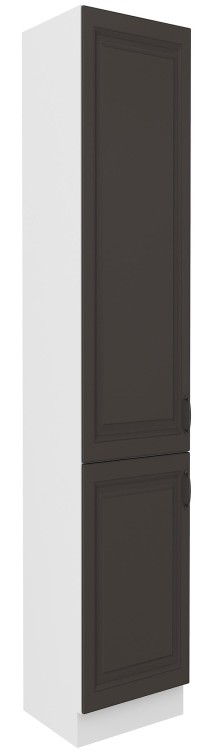 Wysoka szafka Grafit/Biały słupek STILO 40 DK-210 2 F