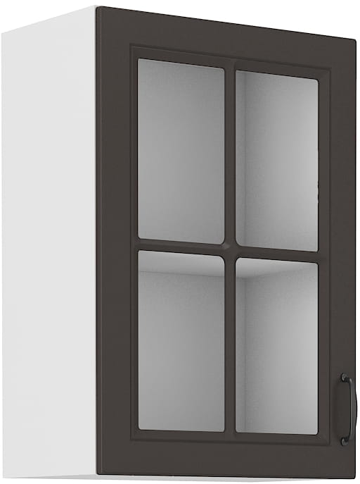 Szafka kuchenna  witryna STILO 40 GS-72 1F Grafit/Biały