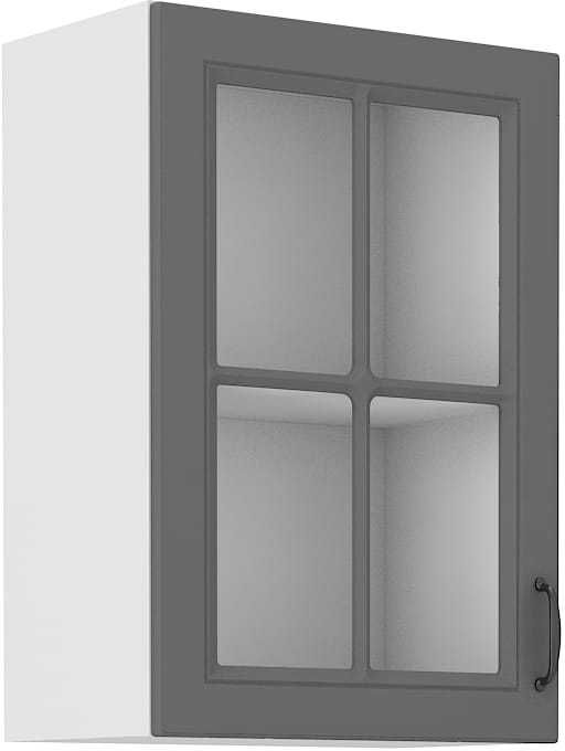 Szafka witryna wisząca STILO 40 GS-72 1F Szary/Biały