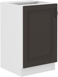 Szafka kuchenna pod zlew STILO 50 ZL 1F Grafit/Biały