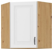 Szafka kuchenna wisząca narożna górna STILO 58x58 GN-72 1 F Biały/Dąb Artisan