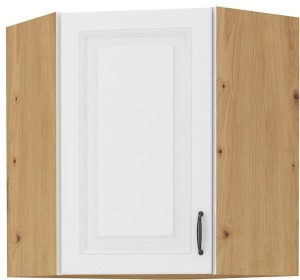 Szafka kuchenna wisząca górna narożna STILO 58x58 GN-72 1 F Biały/Dąb Artisan