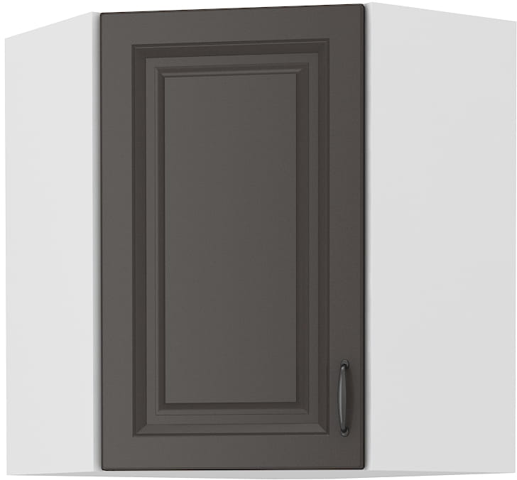 Szafka kuchenna STILO 58x58 GN-72 1 F wisząca górna narożna Grafit/Biały