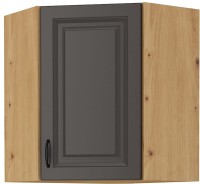 Szafka kuchenna STILO 58x58 GN-72 1 F wisząca górna narożna Grafit/Artisan