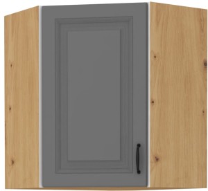 Szafka kuchenna wisząca górna narożna STILO 58x58 GN-72 1 F Szary/Dąb Artisan