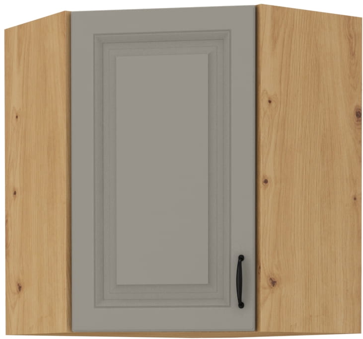 Szafka kuchenna wisząca górna narożna STILO 58x58 GN-72 1 F Gliniasty Szary/Dąb Artisan