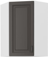 Szafka kuchenna STILO 58x58 GN-90 1F wisząca górna narożna Grafit/Biały