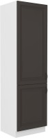 Wysoka szafka STILO 60 DK-210 2F kuchenna słupek  Grafit/Biały