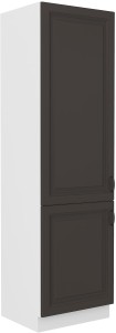 Wysoka szafka kuchenna słupek STILO 60 DK-210 2 F Grafit/Biały