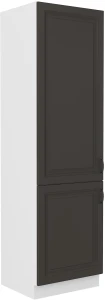 Wysoka szafka kuchenna słupek STILO 60 DK-210 2 F Grafit/Biały