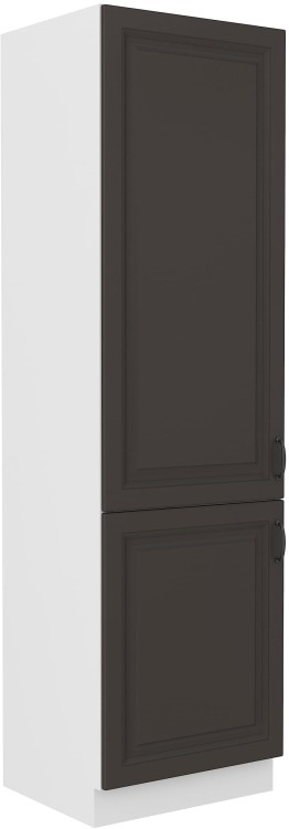 Wysoka szafka STILO 60 DK-210 2F kuchenna słupek  Grafit/Biały