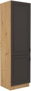 Wysoka szafka kuchenna słupek STILO 60 DK-210 2 F Grafit/Artisan