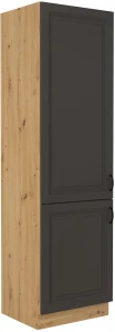Wysoka szafka kuchenna słupek STILO 60 DK-210 2 F Grafit/Artisan