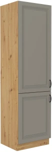 Wysoka szafka kuchenna słupek STILO 60 DK-210 2 F Gliniasty Szary/Dąb Artisan