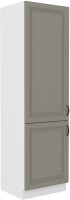 Wysoka szafka słupek STILO 60 DK-210 2 F Gliniasty Szary/Biały