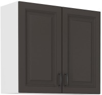 Szafka z półkami wisząca górna STILO 80 G-72 2F Grafit/Biały