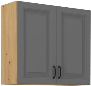 Szafka kuchenna wisząca górna STILO 80 G-72 2F Szary/Dąb Artisan