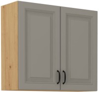 Szafka STILO 80 G-72 2F kuchenna wisząca górna  Gliniasty Szary/Dąb Artisan