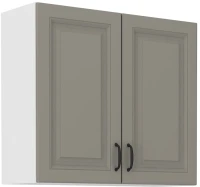 Szafka kuchenna STILO  wisząca górna 80 G-72 2F Gliniasty Szary/Biały