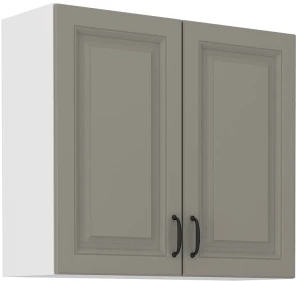 Szafka kuchenna wisząca górna STILO 80 G-72 2F Gliniasty Szary/Biały