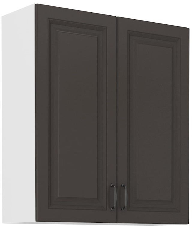 Szafka STILO 80 kuchenna wisząca górna G-90 2F Grafit/Biały