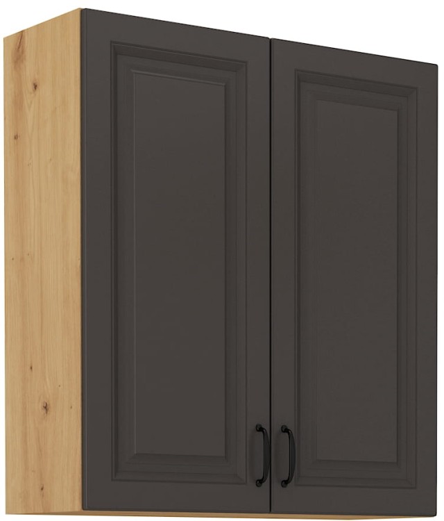 Szafka STILO 80 kuchenna wisząca górna  G-90 2F Grafit/Artisan