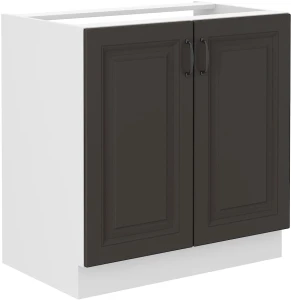 Szafka kuchenna pod zlew STILO 80 ZL 2F Grafit/Biały