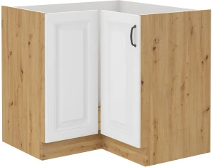 Szafka kuchenna dolna narożna STILO 89x89 DN 1F Biały/Dąb Artisan