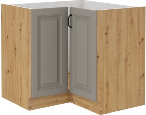 Szafka kuchenna dolna narożna STILO 89x89 DN 1F Gliniasty Szary/Dąb Artisan