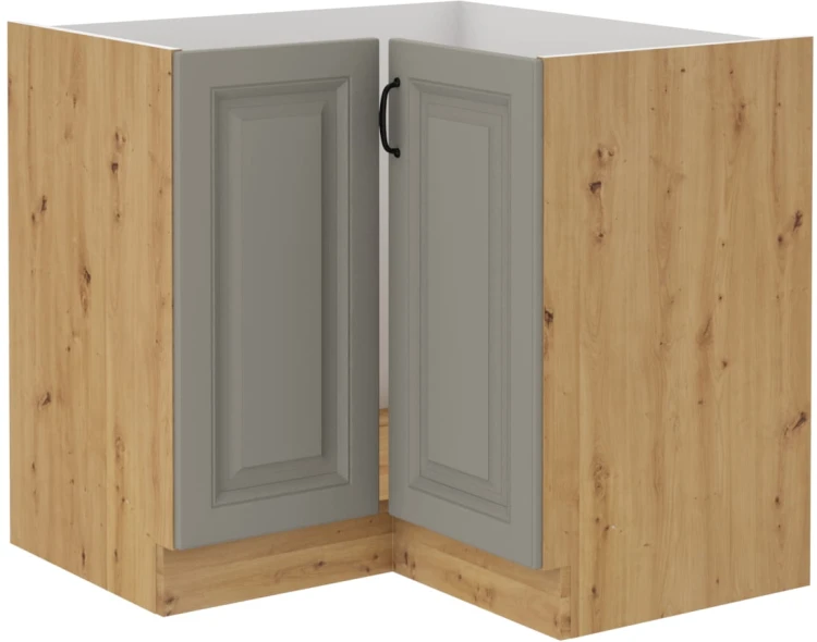 Szafka kuchenna STILO 89x89 DN 1F Gliniasty Szary/Dąb Artisan dolna narożna