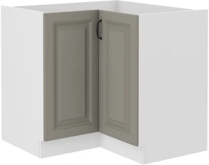 Szafka kuchenna dolna narożna STILO 89x89 DN 1F Gliniasty Szary/Biały