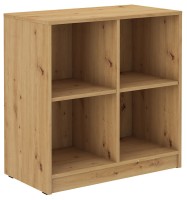 Szafka biurowa Malta 102 2F Szary/Dąb Artisan wnętrze