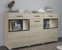 Komoda z 3 szufladami Blues SO20 Dąb Sonoma - internetowy sklep meblowy BIRDmeble