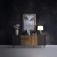 Komoda Prestigo P3 z szufladami przedstawiona w aranżacji