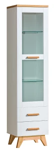Witryna 45 cm do salonu Sven SV4 Dąb Nash/Sosna Andersen