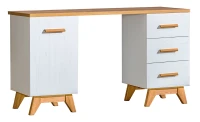 Młodzieżowe biurko do pokoju 140 cm Sven SV12 w kolorze Dąb Nash/Sosna Andersen.
