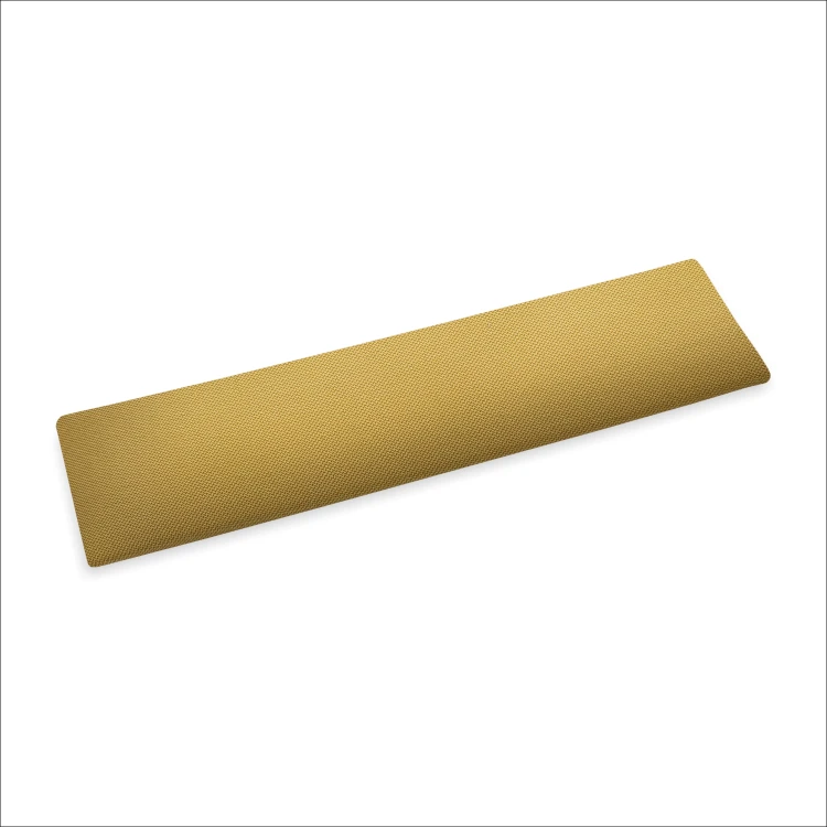 Panel ścienny tapicerowany 3D o wymiarze 60x15 wezgłowie w kolorze żółtym.
