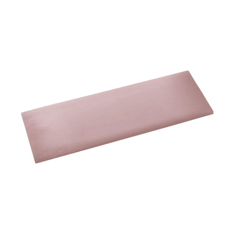 Panel ścienny tapicerowany 3D o wymiarze 60x20 wezgłowie w kolorze różowym.