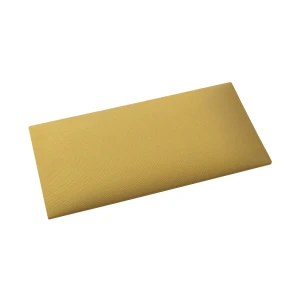 Panel ścienny tapicerowany 3D 60x30 wezgłowie żółty