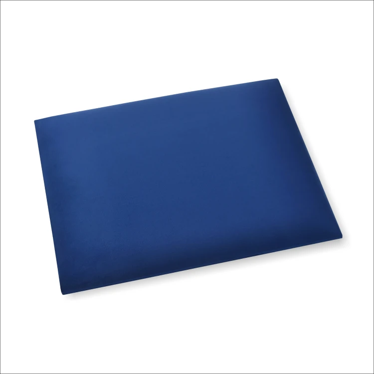 Panel ścienny tapicerowany 3D o wymiarze 60x40 wezgłowie w kolorze niebieskim.